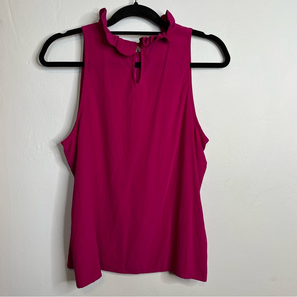 Sara Campbell Pink Ruffled Tank Top - Picture 4 of 7